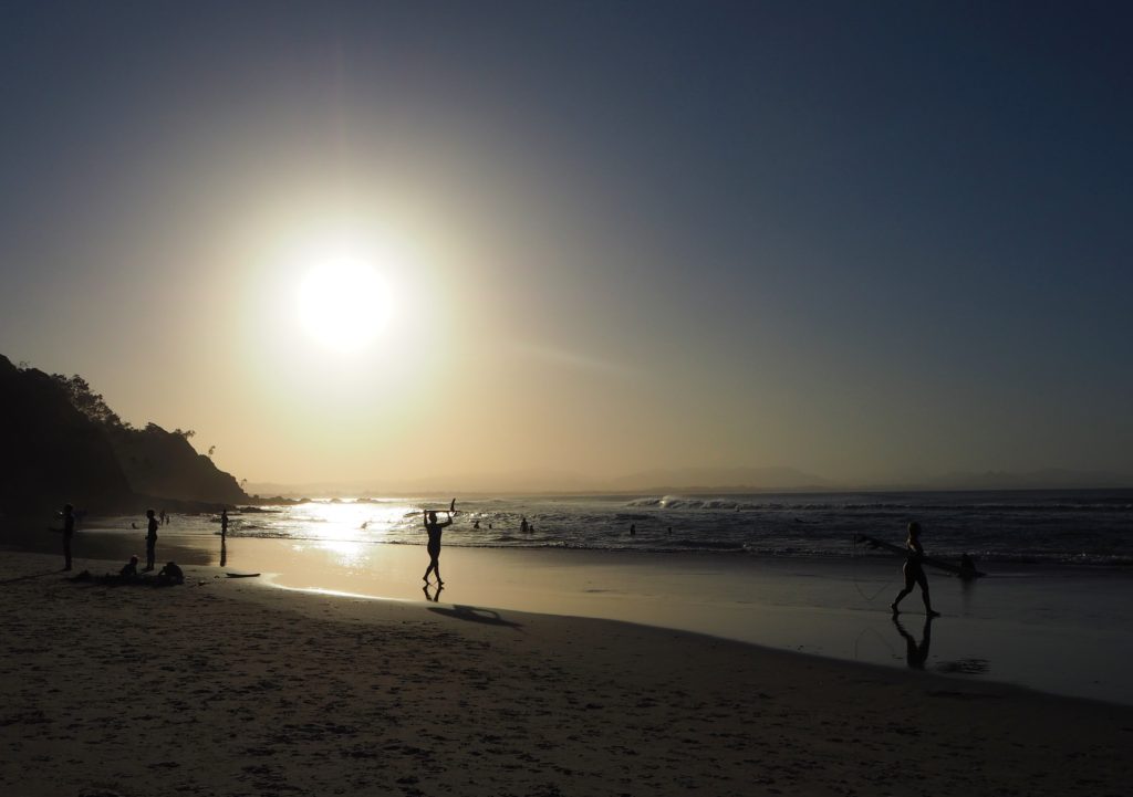 Západ Slunce, Wategos Beach, Byron Bay, 2020